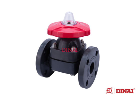Válvula de diafragma plástica DN15- do PVC da série DN250, para fabricar facilmente