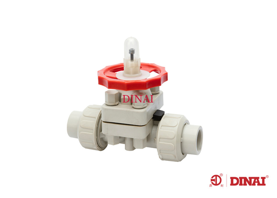 Válvula de diafragma sanitária do desempenho PPH, válvula de segurança do diafragma DN15-DN250